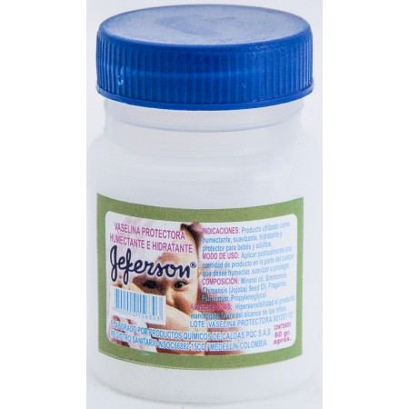 [V-60] Vaselina jeferson x60 ml mediana paquete x12