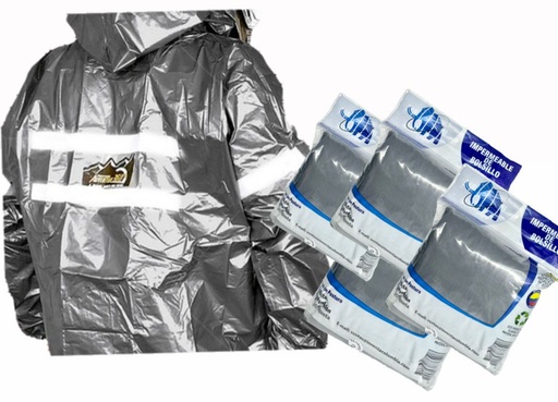 [RXXL] Impermeable reflectivo talla XXL (BLUE-BIKER)