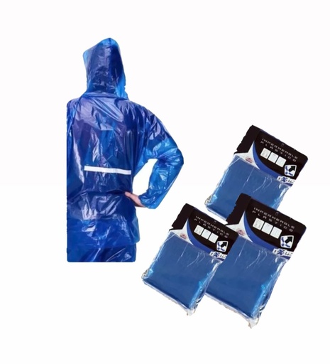 [RL*] Impermeable reflectivo talla L (BLUE-BIKER)