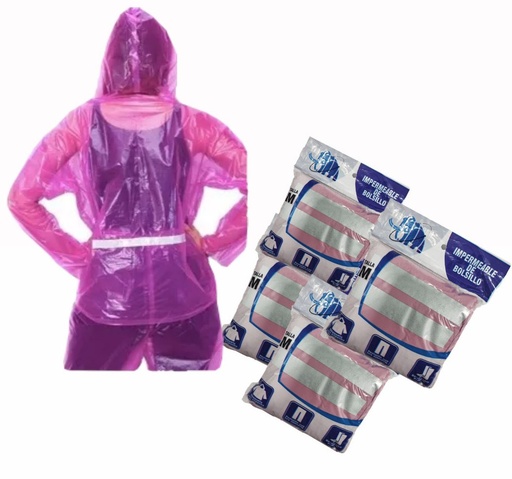[RM] Impermeable reflectivo talla M (BLUE-BIKER)