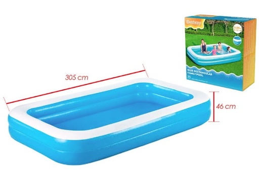 [54150] Piscina inflable grande rectangular azul 1.83x46cm