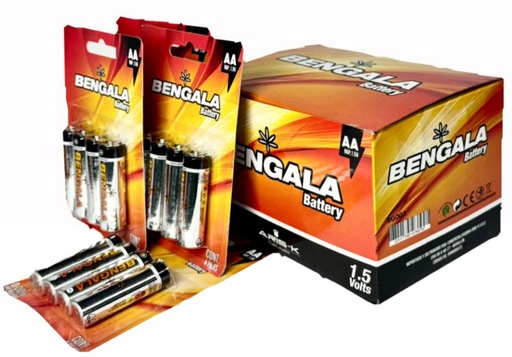 [BG002] Pila bengala 2AA carton x4 caja x12  