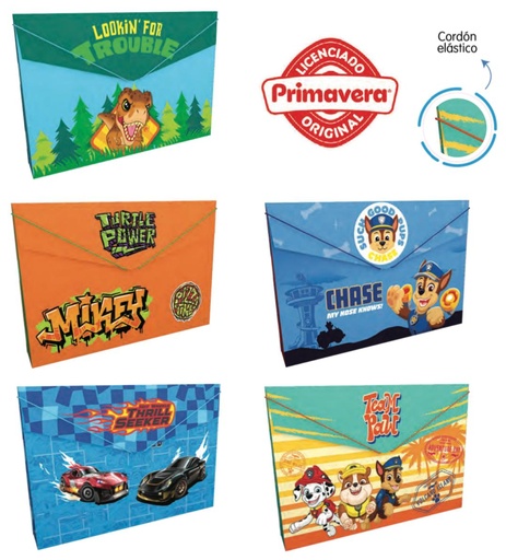 [P3933] Carpeta primavera plastica fuelle pres shool niño