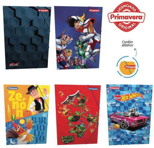 [P3934] Carpeta primavera plastica liga juvenil niño
