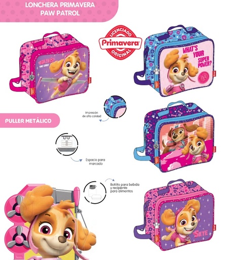 [625-029-2268] Lonchera prim. paw patrol niña horizontal 