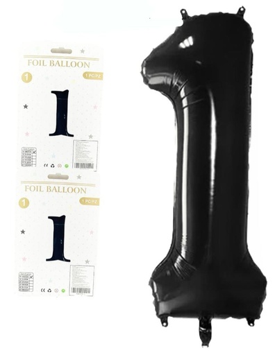 [NA802N-1] @Numero inflable negro #1