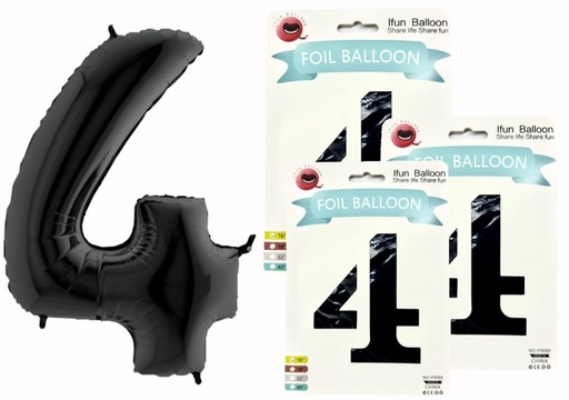 [NA802N-4] @(1404P)Numero inflable negro #4