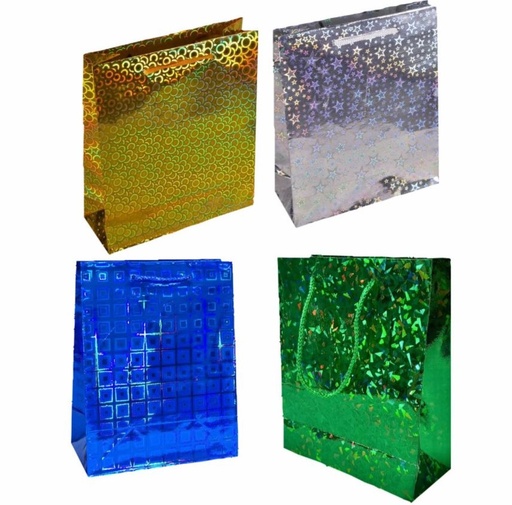 [21133-3] (PT26933)Bolsa regalo tornasol semi mediana 23x27 PQT X12 