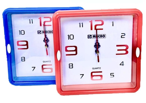 [WY505-3] @Reloj pared cuadrado pequeño sencillo