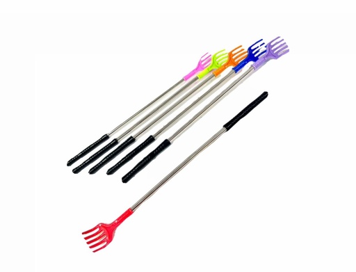 [SLT2798] (PT18642)Mano rascar plateada sencilla pqt x12 