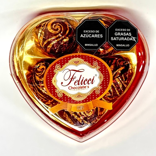 [UR-20250] Chocolate feliccie corazon X5 doble 