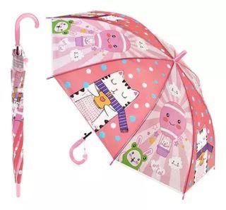 [FG-S01] Sombrilla infantil plastica estampada niña