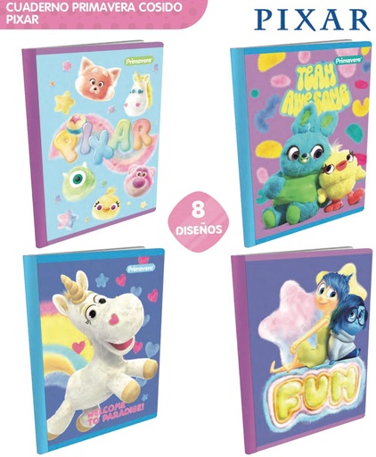 [P3842] Cuad cosido prim. 100 H raya pixar