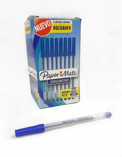 [2077847] Lapicero kilometrico azul caja x60