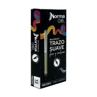 [560359] Lapicero norma .7 tapa negro x12