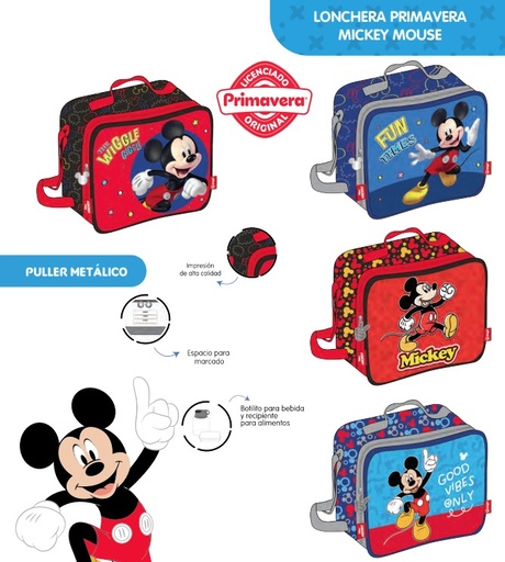 [623-018-1513] Lonchera prim. mickey orizontal