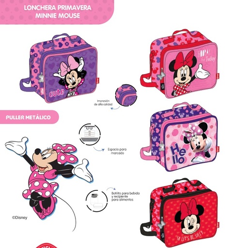 [625-018-1520] Lonchera prim. minnie horizontal