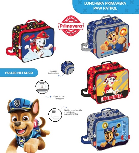 [623-029-1514] Lonchera prim. paw patrol orizontal