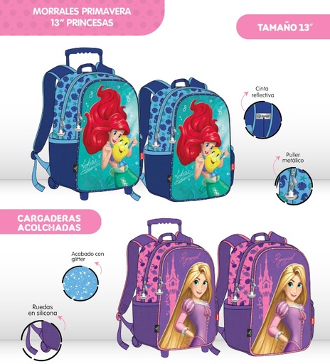 [624-018-1581] Morral prim. grande ruedas princesa