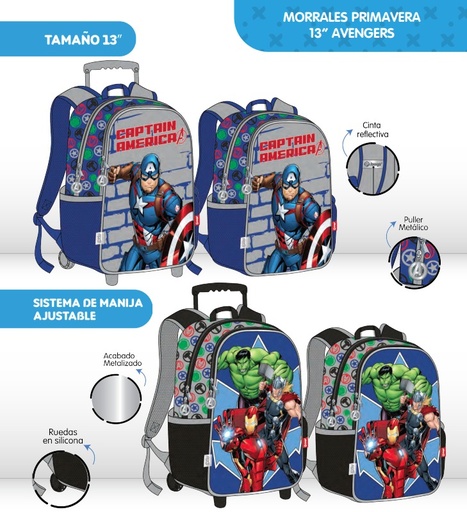 [621-003-1510] Morral prim. personaje pequeño avengers