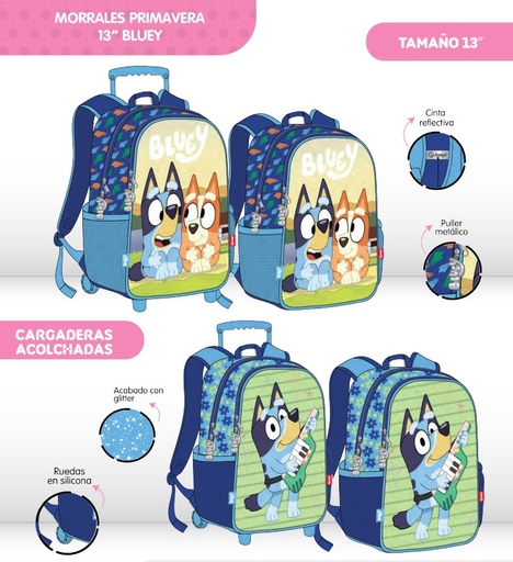 [617-105-2104] Morral prim. personaje pequeño bluey