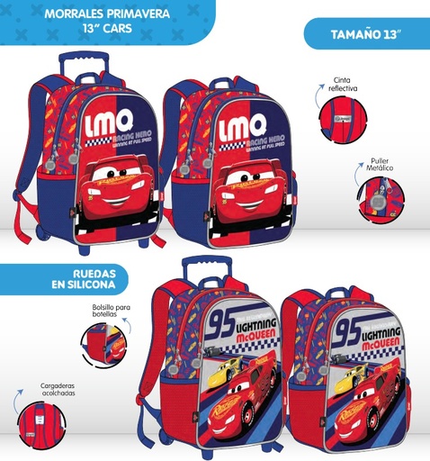 [621-018-1583] Morral prim. personaje pequeño cars
