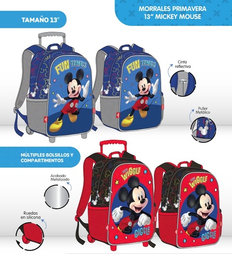 [621-018-1513] Morral prim. personaje pequeño mickey