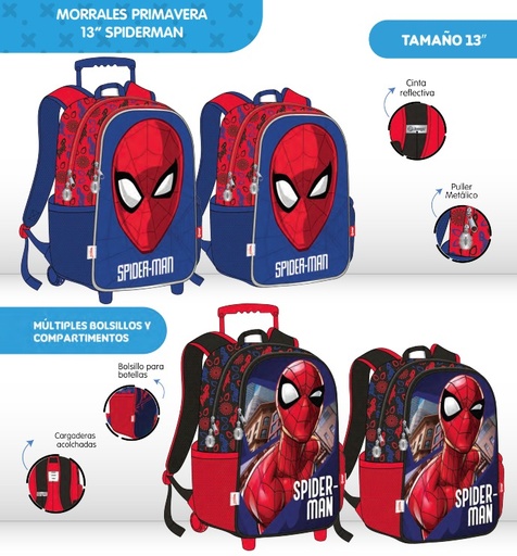 [621-003-1515] Morral prim. personaje pequeño spiderman
