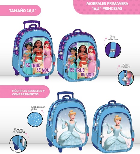 [626-018-1581] Morral prim. personajes grande princesas
