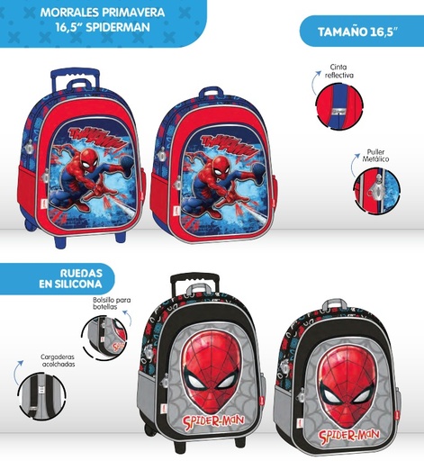 [620-003-1515] Morral prim. personajes grande spiderman