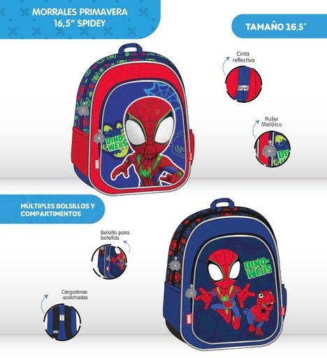 [620-003-1986] Morral prim. personajes grande spidey