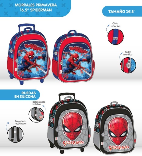 [622-003-1515] Morral prim. ruedas grande spiderman