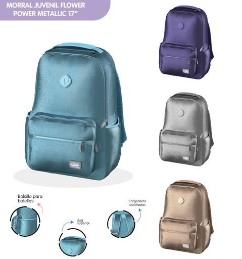 [P1421] Morral prim. dama metalizado
