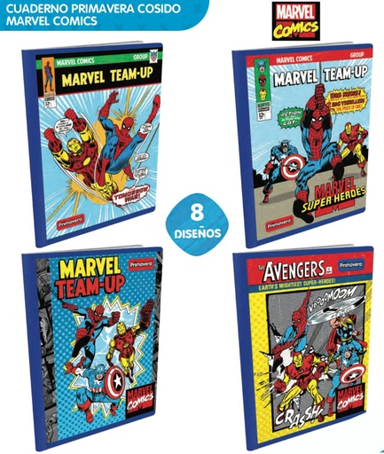 [P1431] cuad cosido prim. 100 H cuadros marvel