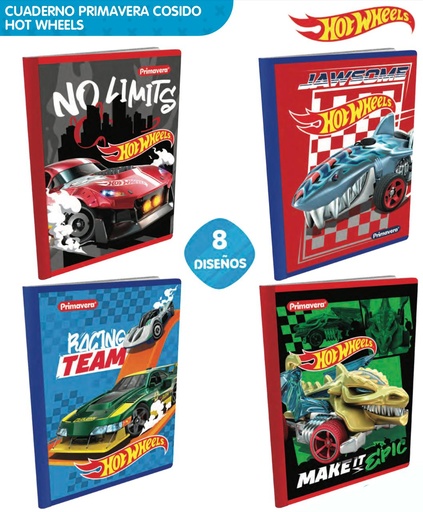 [P3158] Cuad cosido prim. 100 H Hotwheel  rayas